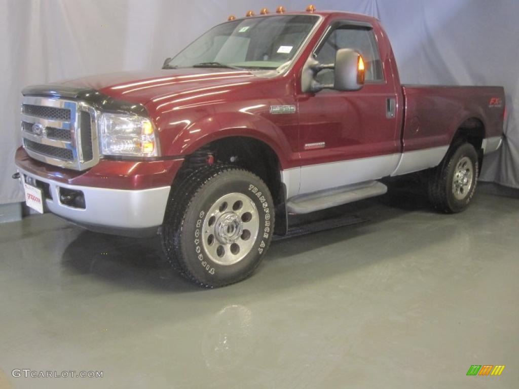 Dark Toreador Red Metallic Ford F350 Super Duty