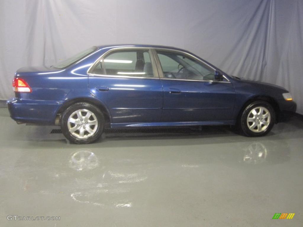 2002 Accord EX Sedan - Eternal Blue Pearl / Quartz Gray photo #4