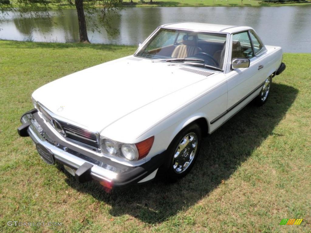 1987 SL Class 560 SL Roadster - Arctic White / Parchment photo #2
