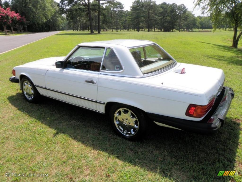 1987 SL Class 560 SL Roadster - Arctic White / Parchment photo #5