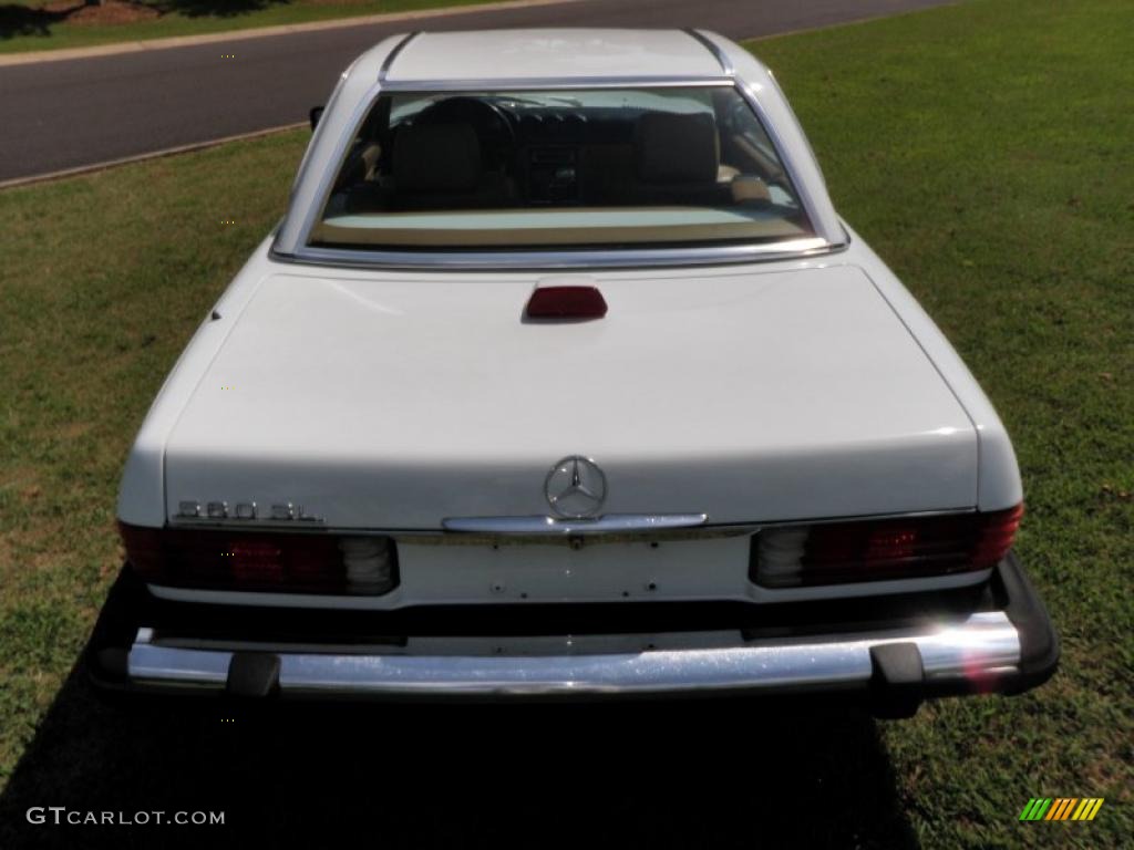 1987 SL Class 560 SL Roadster - Arctic White / Parchment photo #6