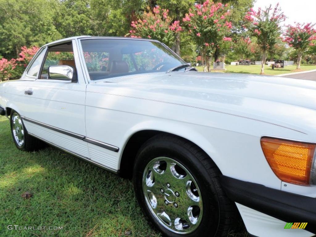 1987 SL Class 560 SL Roadster - Arctic White / Parchment photo #15