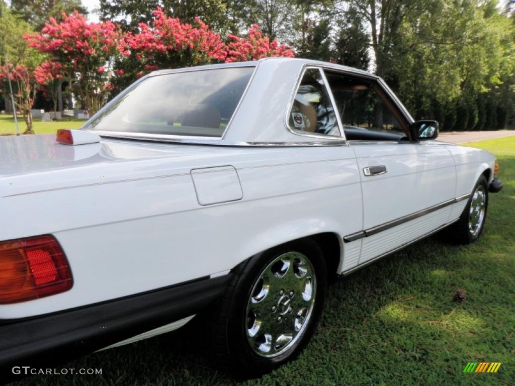 1987 SL Class 560 SL Roadster - Arctic White / Parchment photo #17