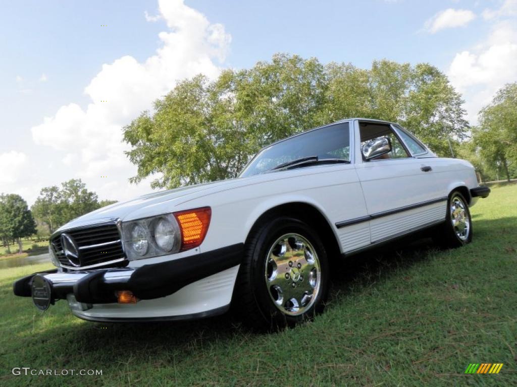 1987 SL Class 560 SL Roadster - Arctic White / Parchment photo #22