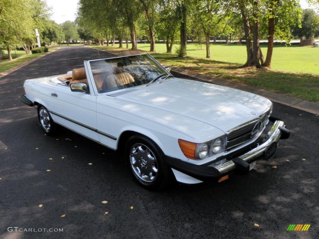 1987 SL Class 560 SL Roadster - Arctic White / Parchment photo #46