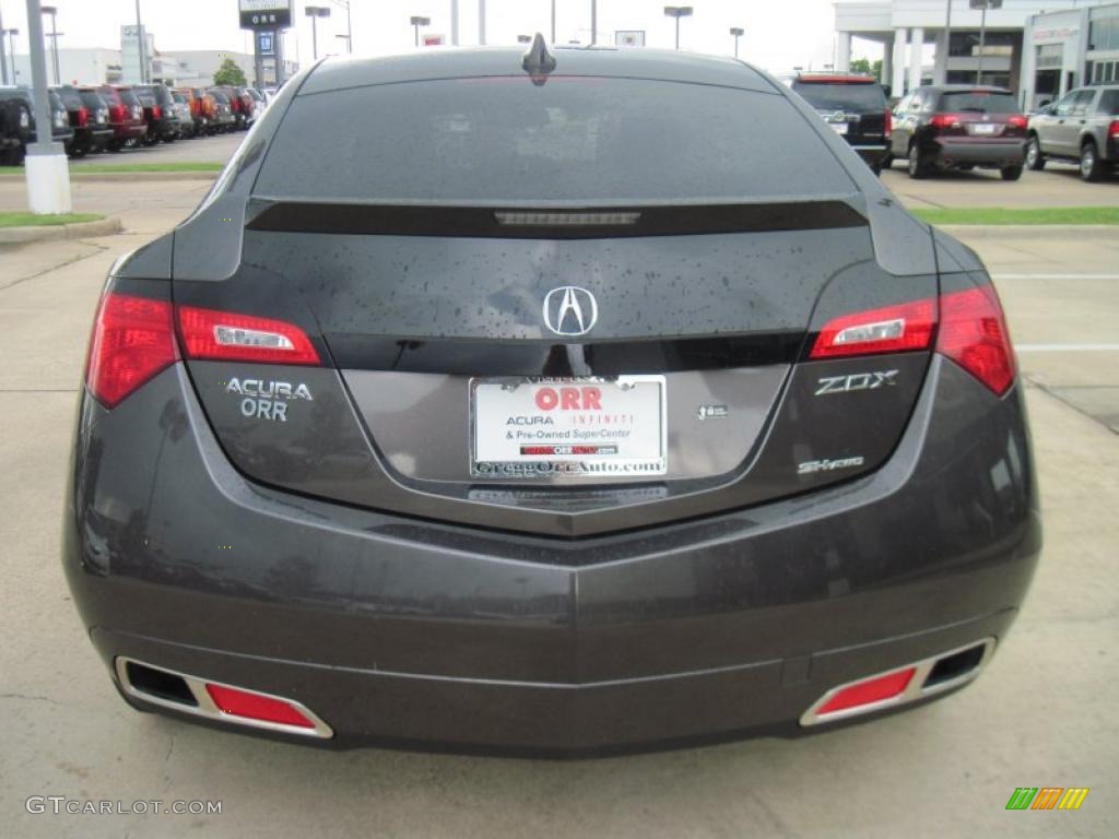 2010 ZDX AWD Technology - Grigio Metallic / Umber photo #6