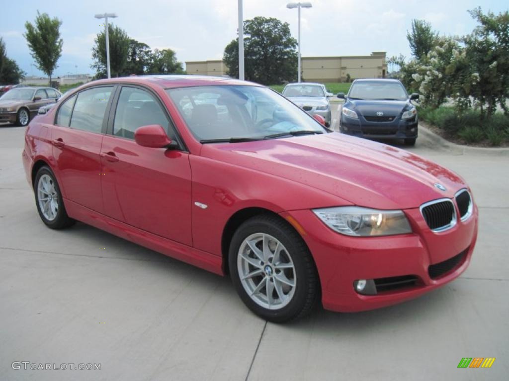 2010 3 Series 328i Sedan - Crimson Red / Black photo #2