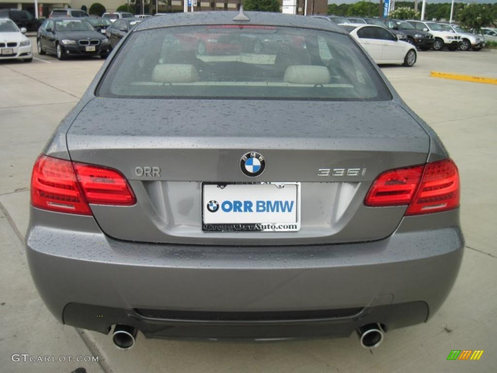 2011 3 Series 335i Coupe - Space Gray Metallic / Oyster/Black Dakota Leather photo #6