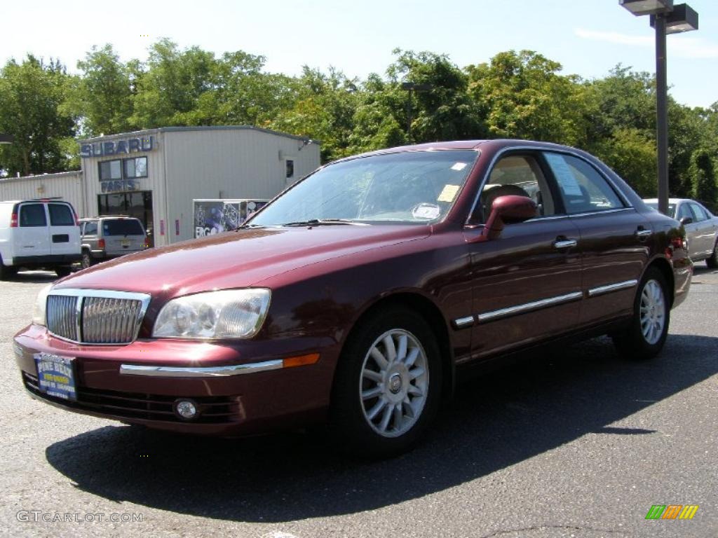 2004 XG350 L Sedan - Bordeaux Red Metallic / Beige photo #1