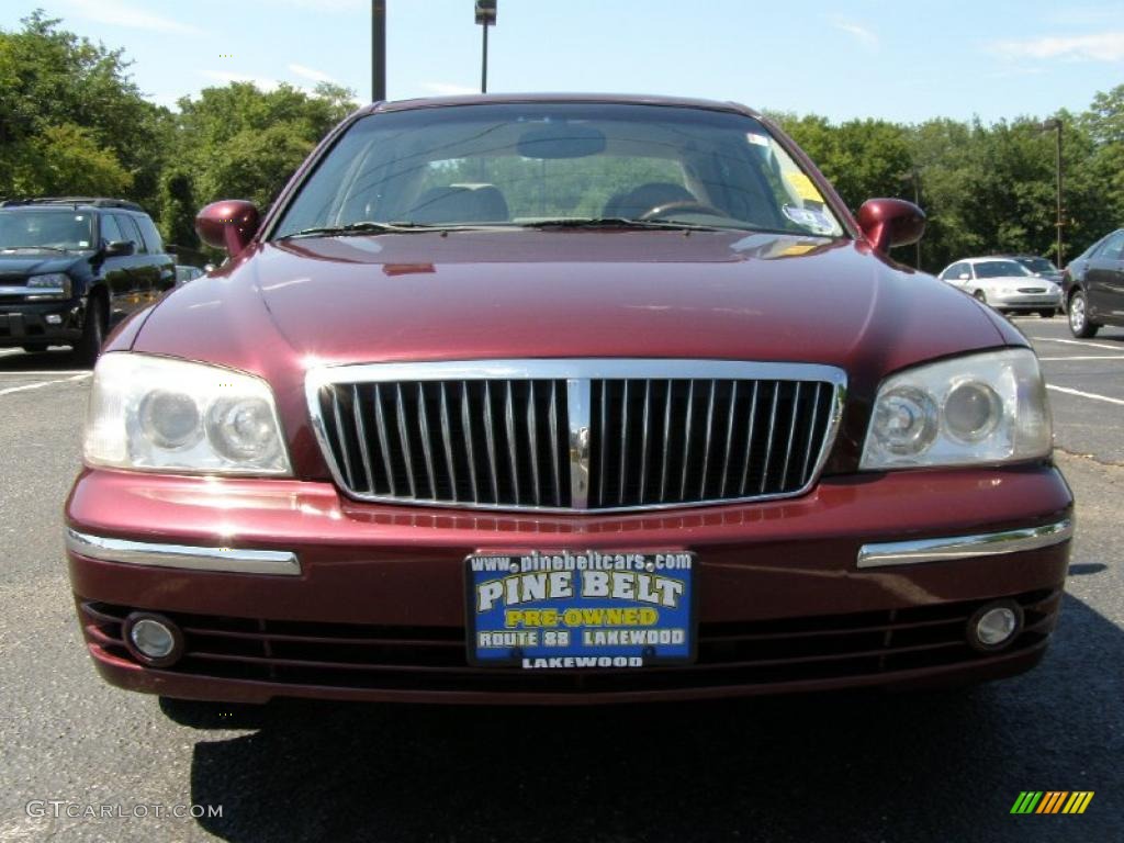 2004 XG350 L Sedan - Bordeaux Red Metallic / Beige photo #2