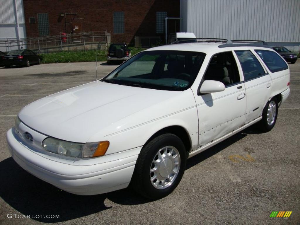1995 Taurus LX Sedan - Performance White / Grey photo #2