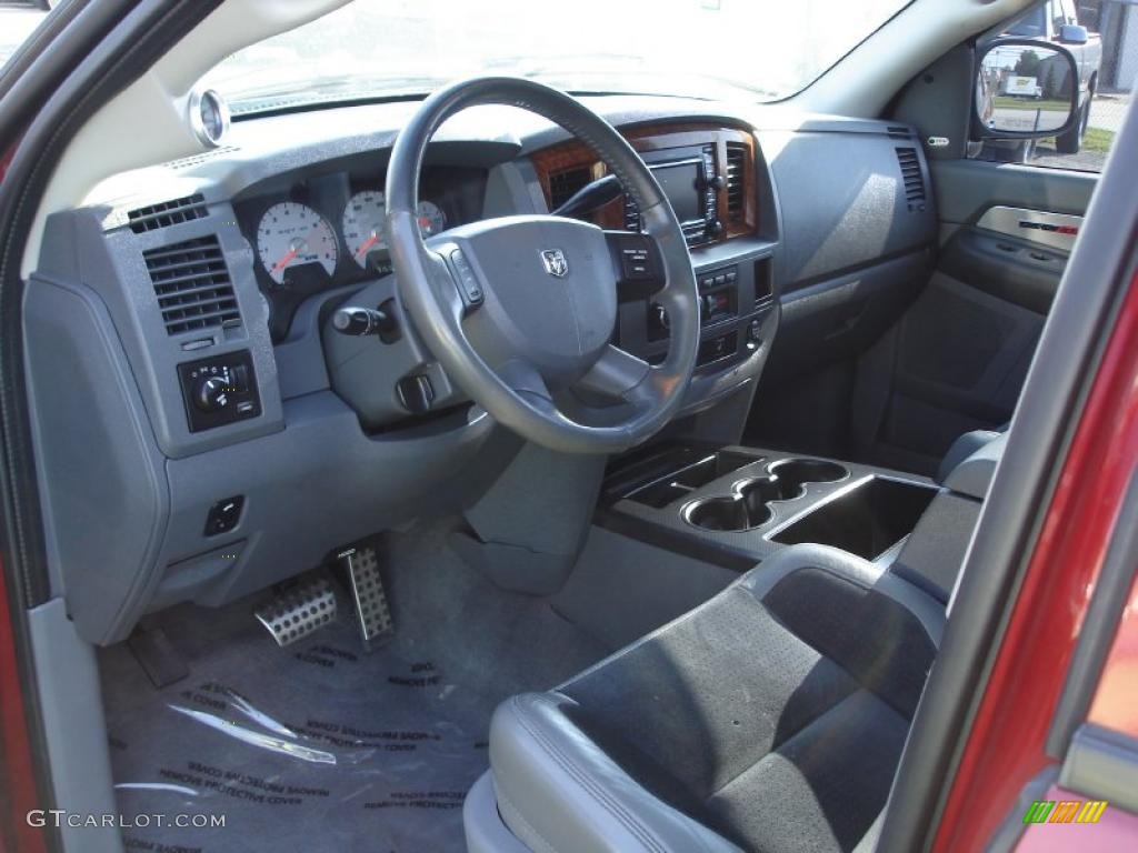 2006 Ram 1500 SRT-10 Quad Cab - Inferno Red Crystal Pearl / Medium Slate Gray photo #3