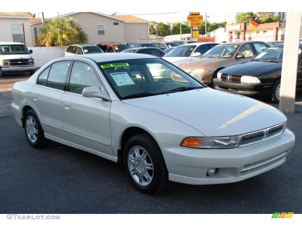 2000 Galant ES - Northstar White / Tan photo #4