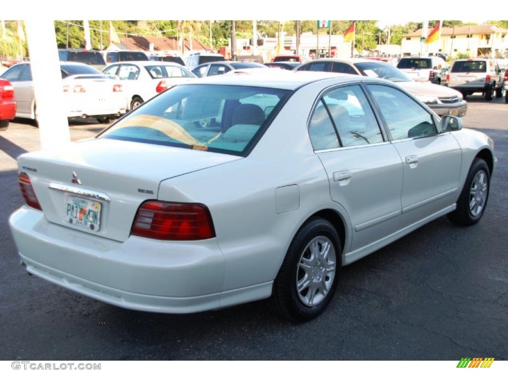 2000 Galant ES - Northstar White / Tan photo #9