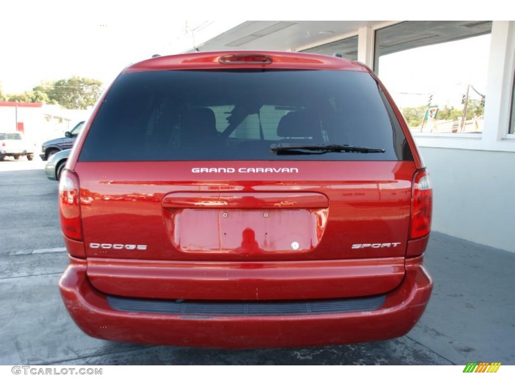 2002 Grand Caravan Sport - Inferno Red Pearl / Taupe photo #8