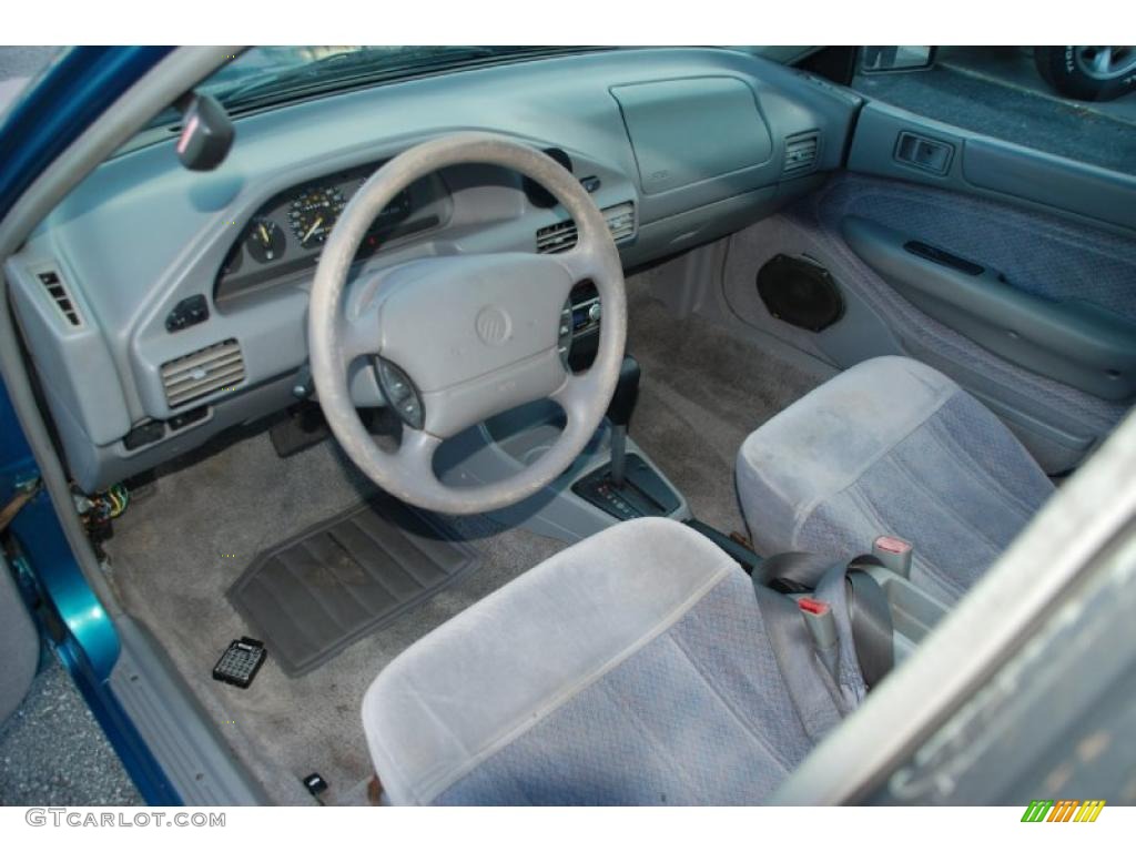 1995 Tracer Sedan - Bright Calypso Green Metallic / Grey photo #7