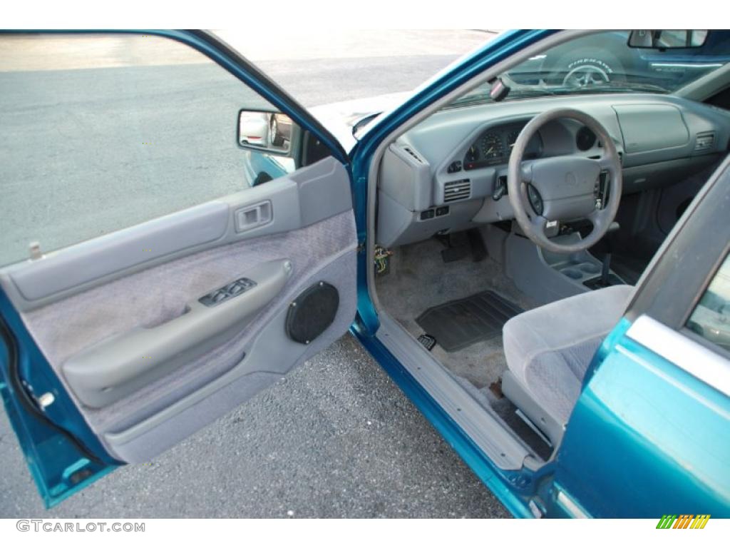 1995 Tracer Sedan - Bright Calypso Green Metallic / Grey photo #8