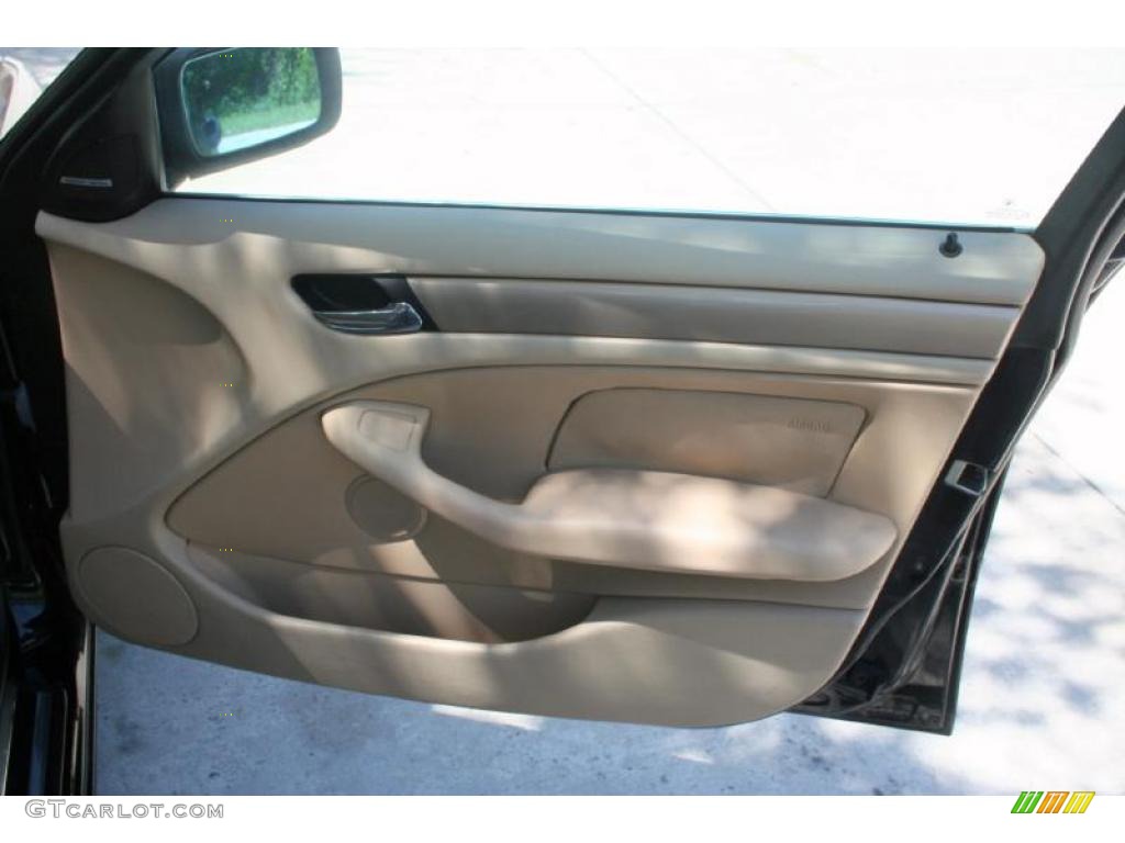 2001 3 Series 330i Sedan - Jet Black / Sand photo #34