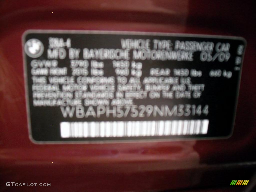 2009 3 Series 328i Sedan - Barbara Red Metallic / Beige photo #9