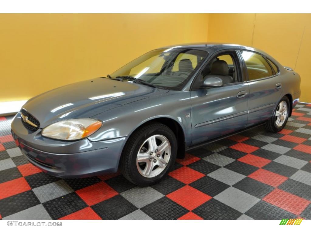 2000 Taurus SEL - Graphite Blue Metallic / Medium Graphite photo #3