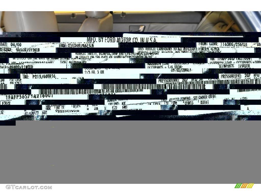 2000 Taurus SEL - Graphite Blue Metallic / Medium Graphite photo #9