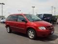 2007 Inferno Red Crystal Pearl Dodge Caravan SXT  photo #2