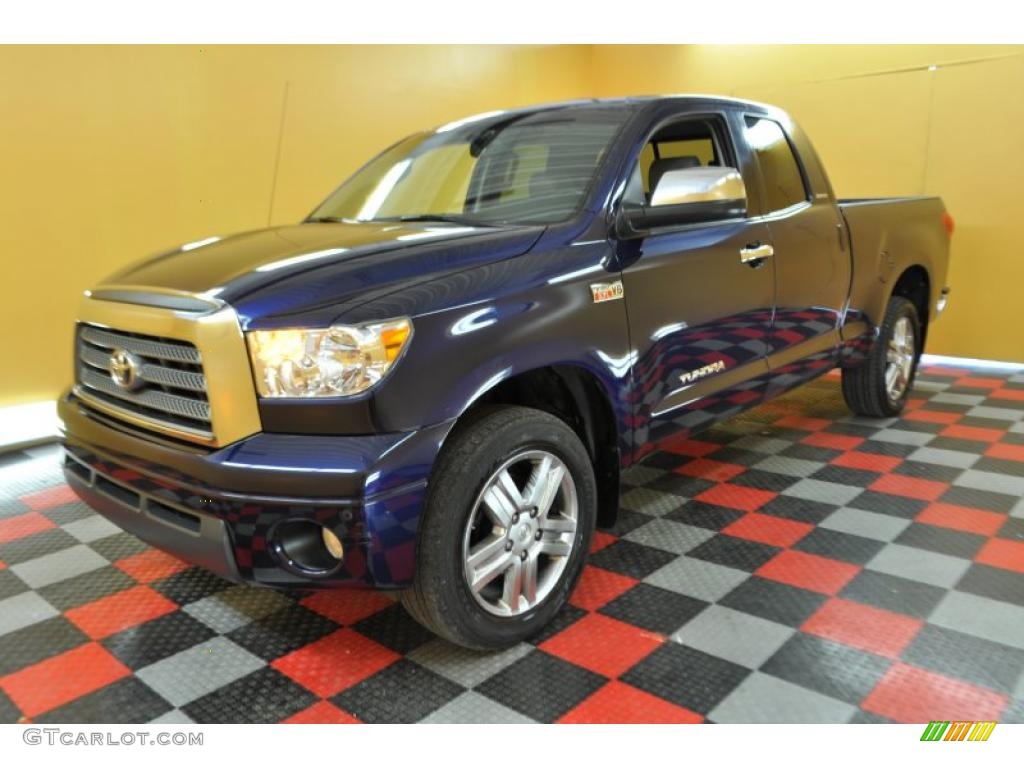 2008 Tundra Limited Double Cab 4x4 - Nautical Blue Metallic / Graphite Gray photo #3