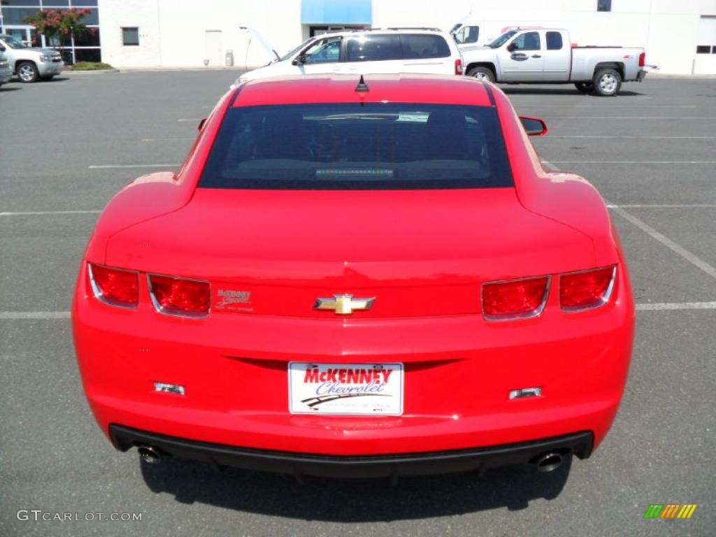 2011 Camaro LS Coupe - Victory Red / Black photo #3
