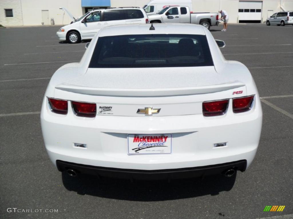 2011 Camaro LT/RS Coupe - Summit White / Beige photo #3