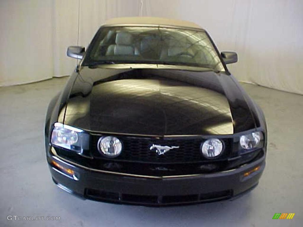 2006 Mustang GT Premium Convertible - Black / Light Parchment photo #2