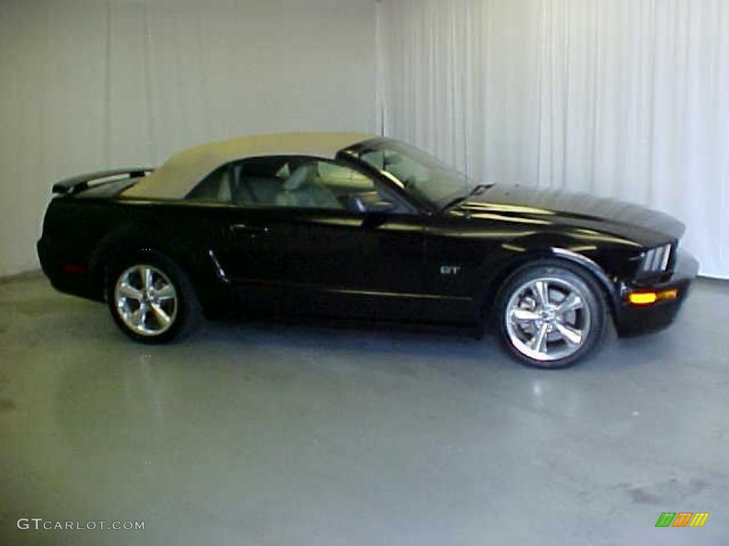 2006 Mustang GT Premium Convertible - Black / Light Parchment photo #3