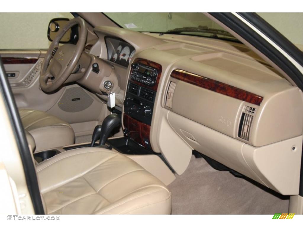 2001 Grand Cherokee Limited 4x4 - Champagne Pearl / Sandstone photo #7