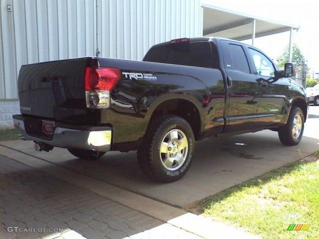 2007 Tundra SR5 Double Cab - Black / Beige photo #16