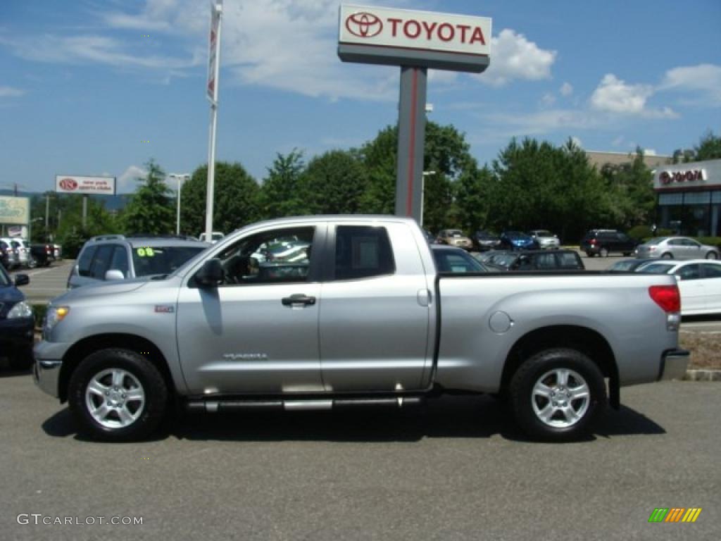 2008 Tundra Double Cab 4x4 - Silver Sky Metallic / Graphite Gray photo #3