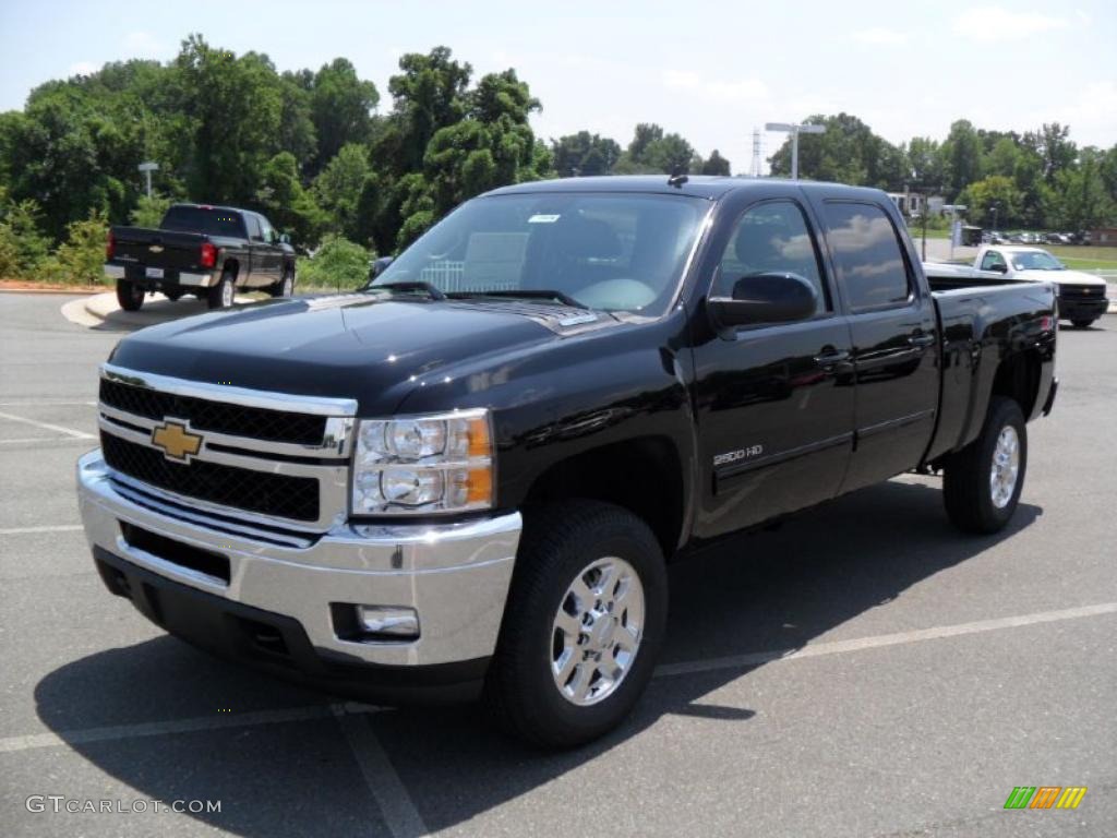 2011 Silverado 2500HD LTZ Crew Cab 4x4 - Black / Ebony photo #1