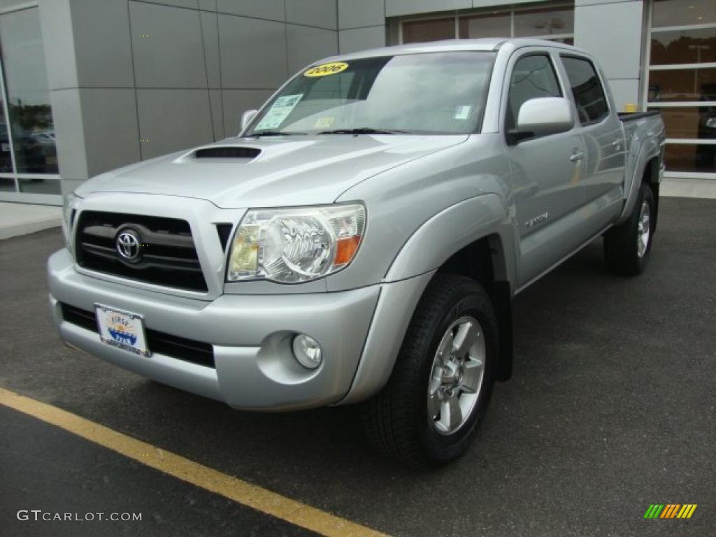 2006 Tacoma V6 PreRunner TRD Sport Double Cab - Silver Streak Mica / Graphite Gray photo #1