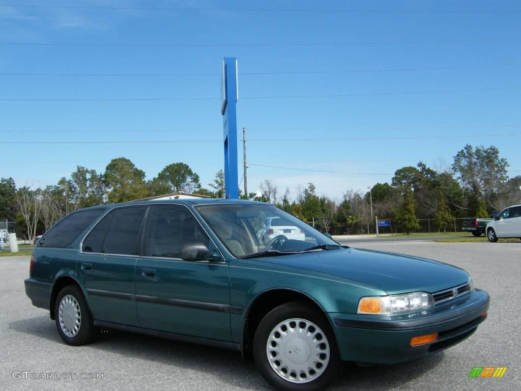 1992 Accord LX Wagon - Arcadia Green Pearl / Beige photo #7