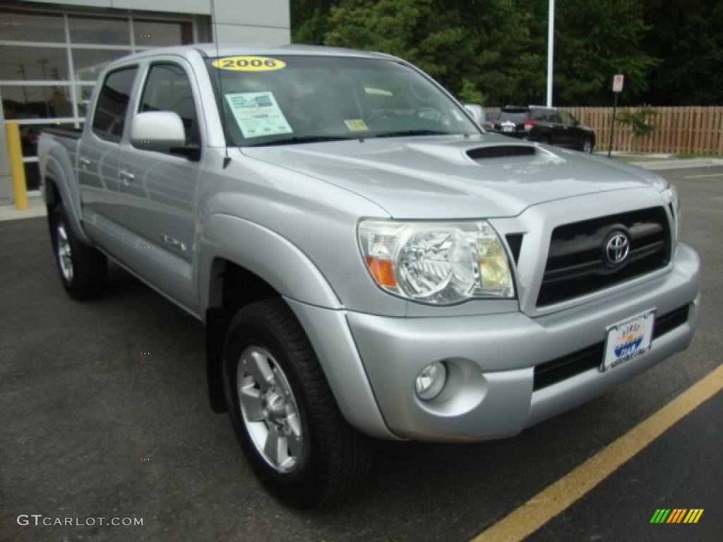 2006 Tacoma V6 PreRunner TRD Sport Double Cab - Silver Streak Mica / Graphite Gray photo #8