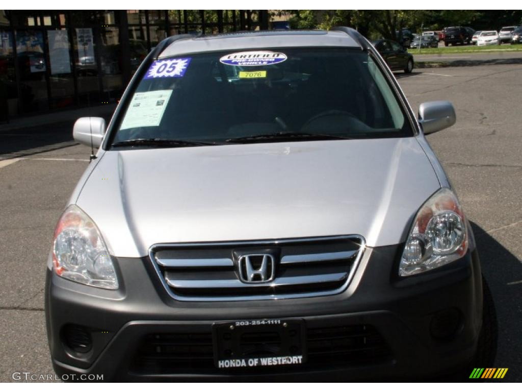 2005 CR-V EX 4WD - Satin Silver Metallic / Black photo #2