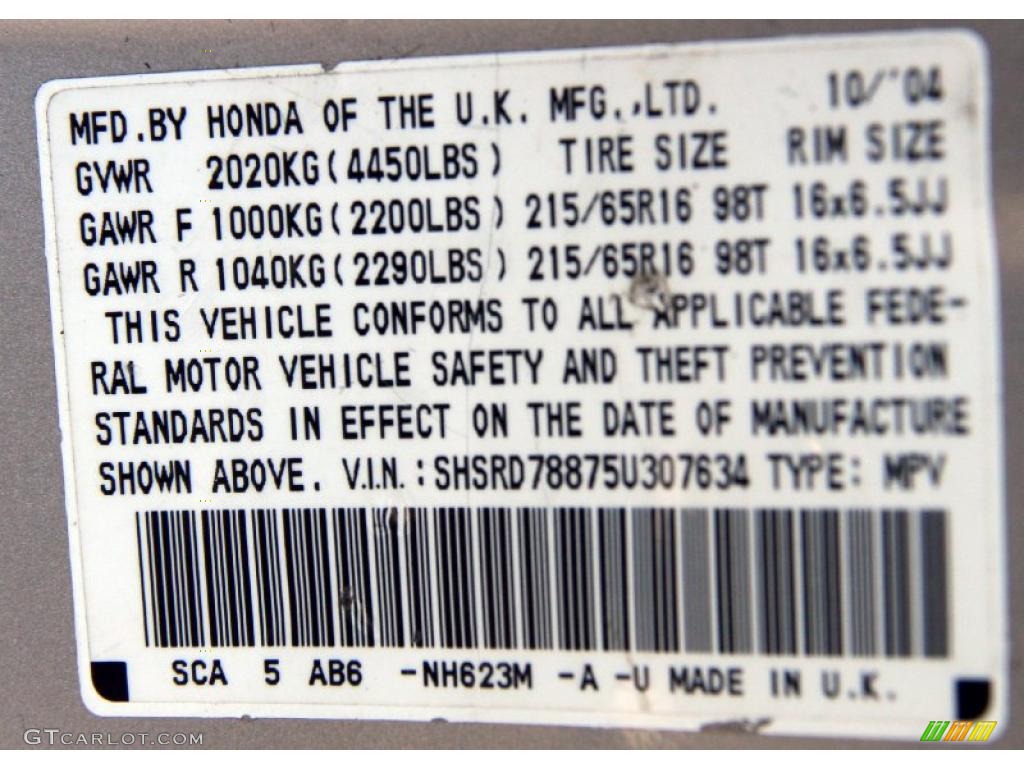 2005 CR-V EX 4WD - Satin Silver Metallic / Black photo #25