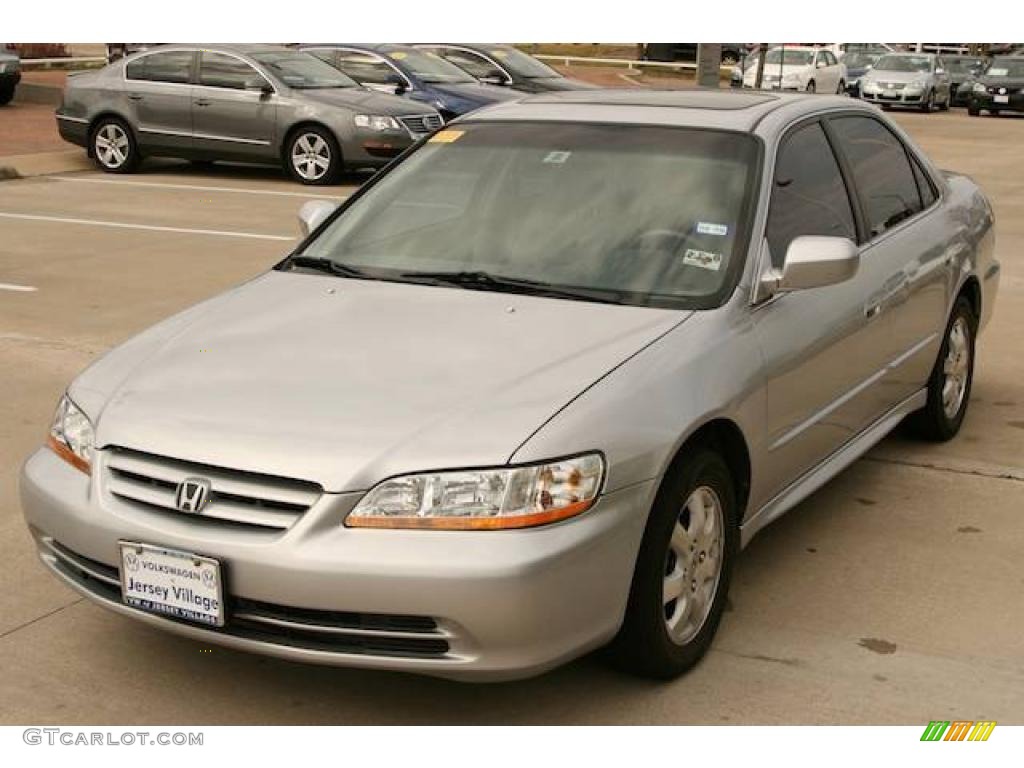 2002 Accord EX Sedan - Satin Silver Metallic / Quartz Gray photo #4