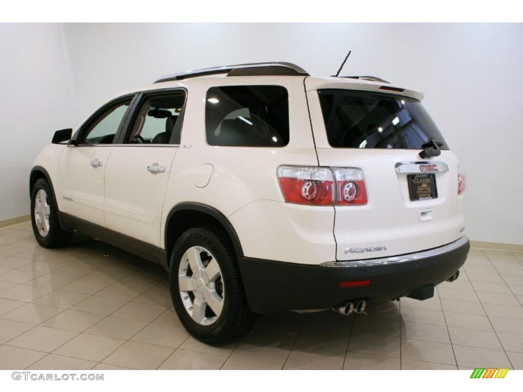 2007 Acadia SLT AWD - White Diamond Metallic / Ebony photo #5