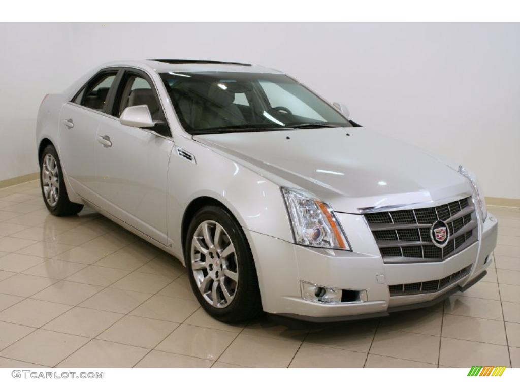 2009 CTS 4 AWD Sedan - Radiant Silver / Light Titanium/Ebony photo #1