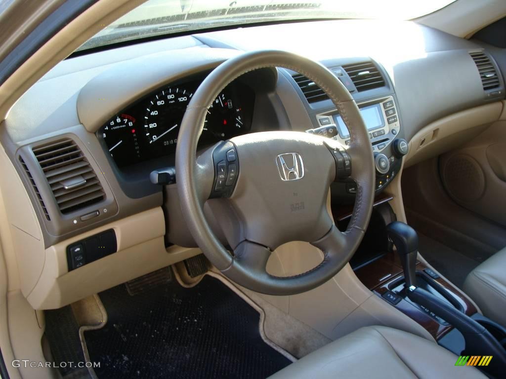 2006 Accord EX-L Sedan - Desert Mist Metallic / Ivory photo #10