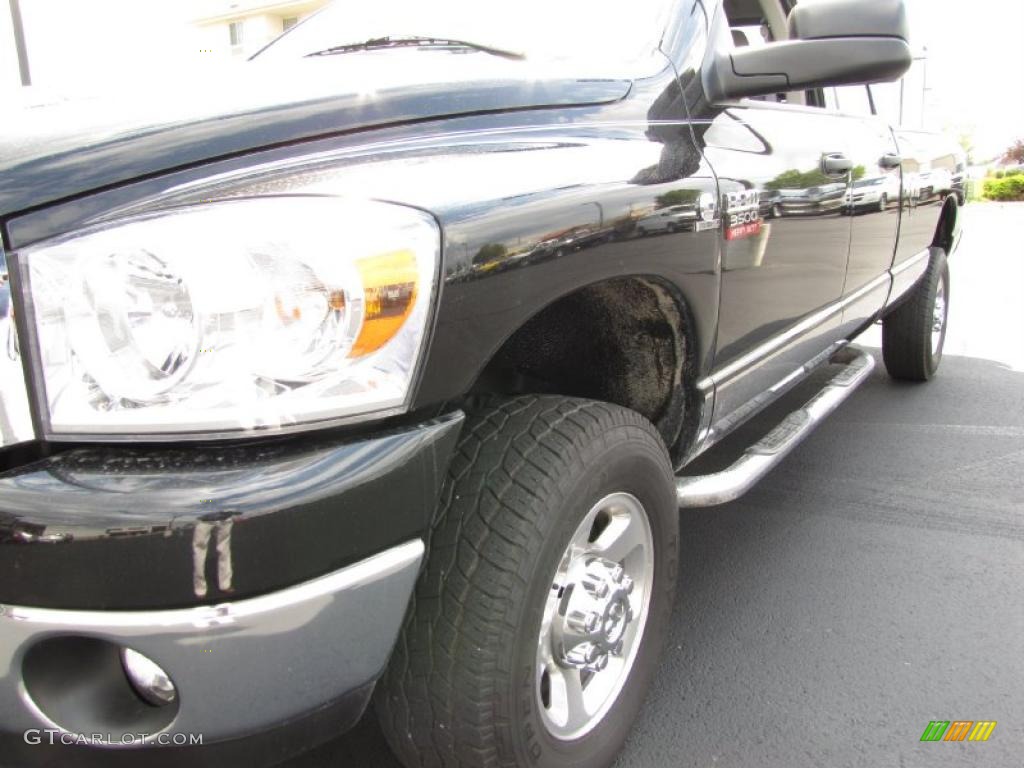 2009 Ram 3500 Big Horn Edition Quad Cab 4x4 - Brilliant Black Crystal Pearl / Medium Slate Gray photo #14