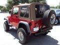 2000 Flame Red Jeep Wrangler Sport 4x4  photo #3