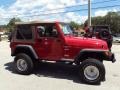 2000 Flame Red Jeep Wrangler Sport 4x4  photo #9