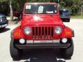 2000 Flame Red Jeep Wrangler Sport 4x4  photo #12