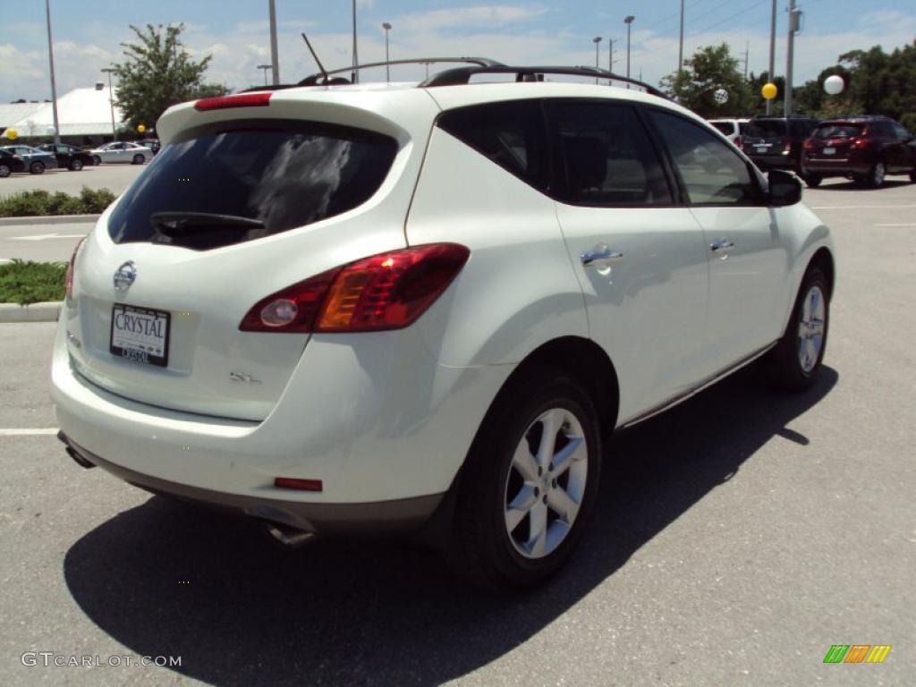 2009 Murano SL - Glacier Pearl / Beige photo #9