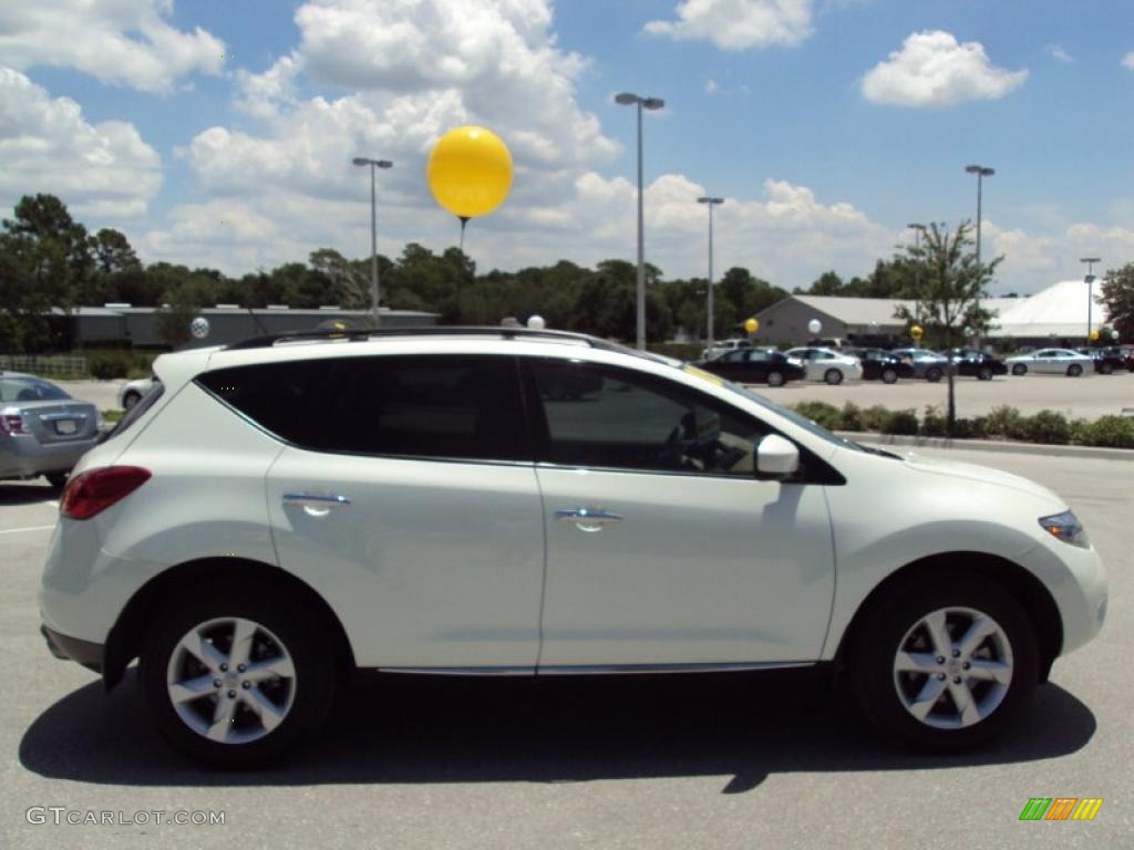 2009 Murano SL - Glacier Pearl / Beige photo #10